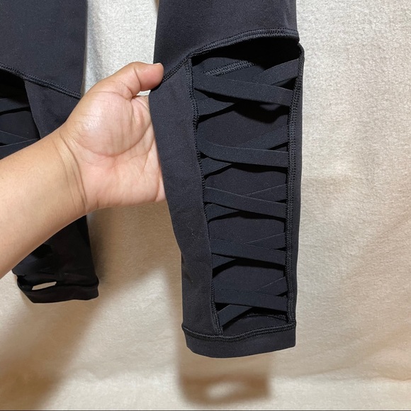 Caila Women’s Black Legging High Rise Crop Size S - Picture 4 of 10